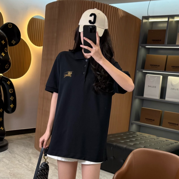 burberry slim fit ekd check cotton polo shirt